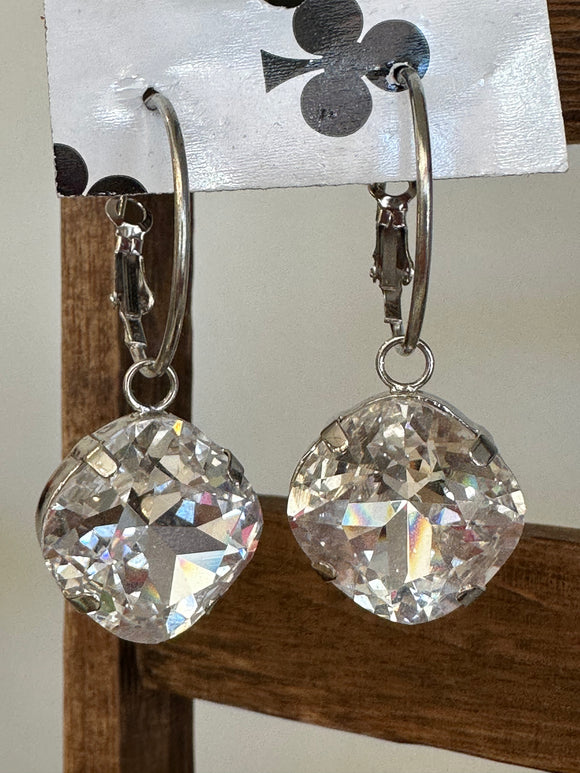 Clear Rhinestone Dangle Earring