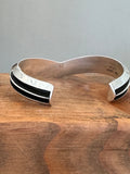 V-Shape sterling oxidized cuff