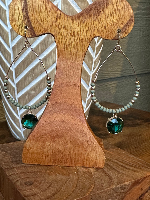 Crystal teardrop earrings
