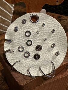 Geometric stud and hoop set