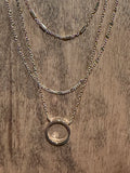 Triple chain with open circle