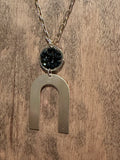Black crystal U shape set