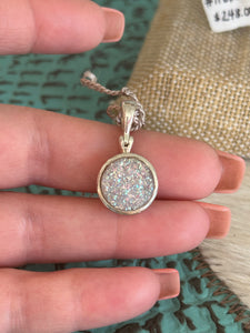 Round Druzy Pendant