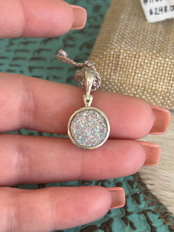Round Druzy Pendant