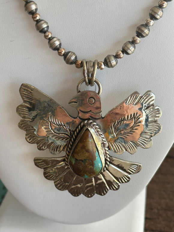 Thunderbird Turquoise Pendant