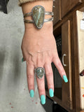 Labradorite Double Cuff Bracelet