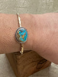 Persian Turquoise Brass Cuff