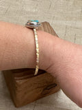 Persian Turquoise Brass Cuff