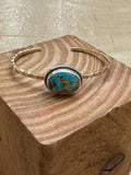Persian Turquoise Brass Cuff