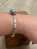 Royston Turquoise Stamped Sterling Cuff