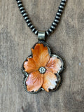 Bone Flower Pendant