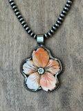 Bone Flower Pendant