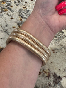 Water Resistant Square Bangle Bracelet