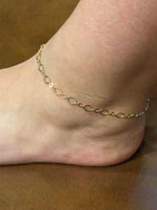 Water Resistant Oval Link Anklet
