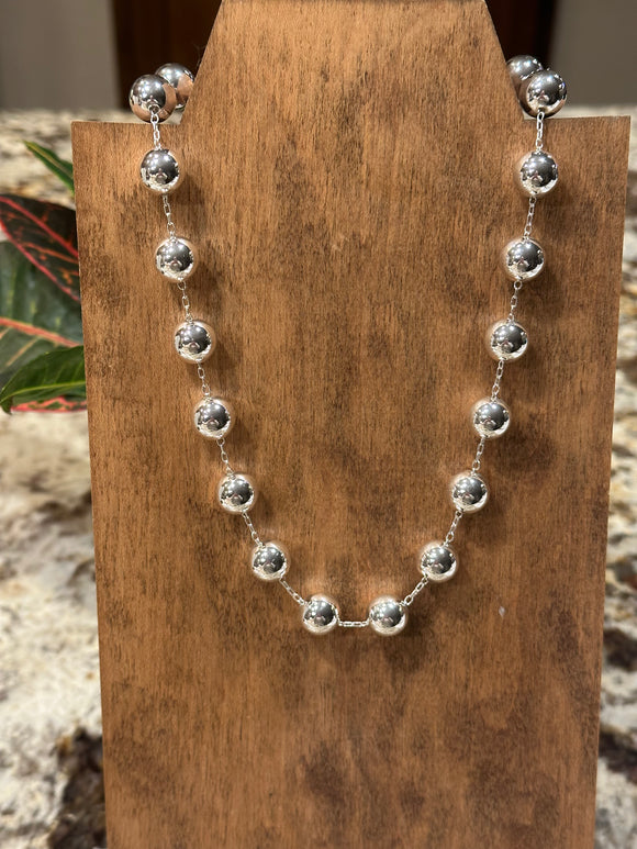 Water Resistant 12mm Ball Necklace