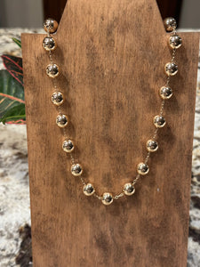 Water Resistant 12mm Ball Necklace