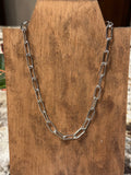 Water Resistant Oval Link Necklace
