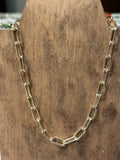 Water Resistant Oval Link Necklace