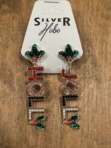Holly Jolly Rhinestone Earring