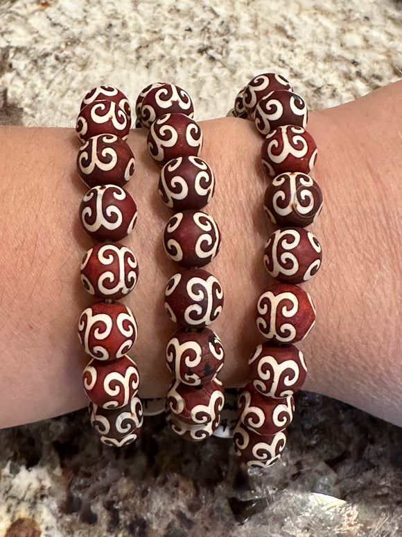 Tibetan Agate Stretch Bracelet