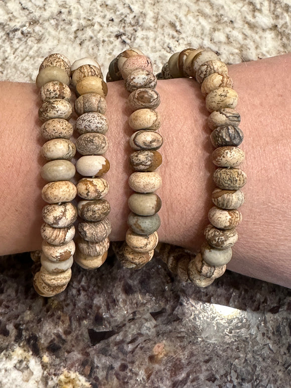 Jasper Stretch Bracelet