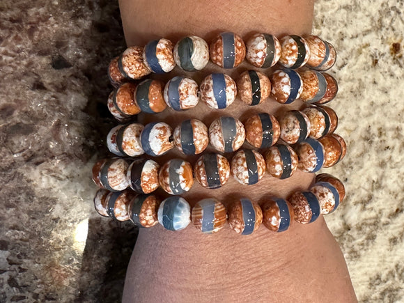 Banded Agate Stretch Bracelet