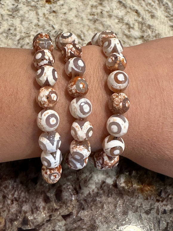 Tibetan Agate Stretch Bracelet