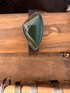 Jasper & Leather bracelet