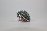 Rainbow Calsilica Ring