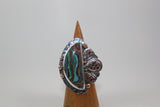 Rainbow Calsilica Ring