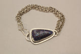 Sugilite and Turquoise chain bracelet