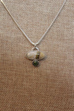 Turquoise & Nephrite jade pendant