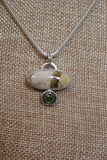 Turquoise & Nephrite jade pendant