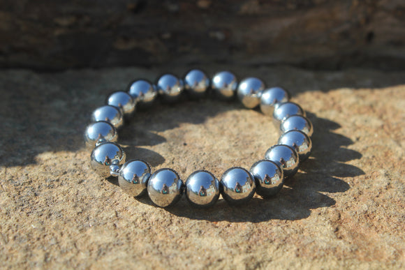 STAINLESS STEEL 10MM BALL BRACELET