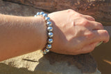 STAINLESS STEEL 10MM BALL BRACELET