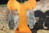 Boulder opal dangle earring