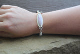 Phosphosiderite Leather Strand Bracelet
