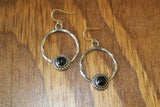 ONYX TWIST EARRING