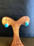 ROUND TURQUOISE STUDS