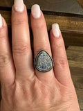 Blue Druzy Ring