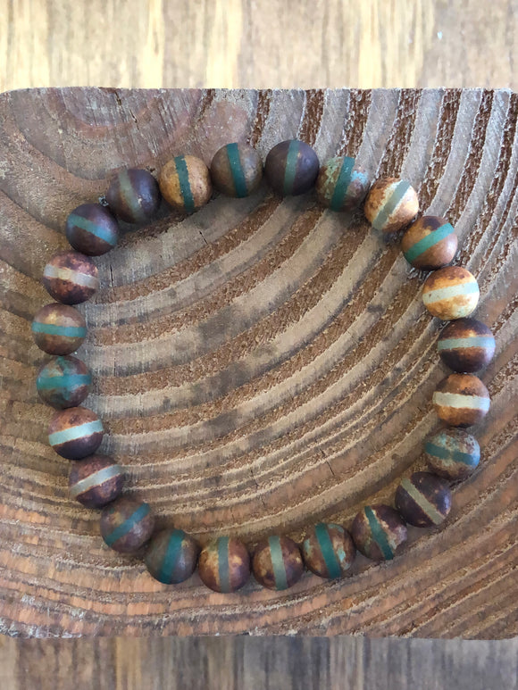 Agate stretch bracelet