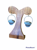 Landscape Jasper Circle Dangle Earrings