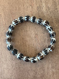 Tri color bone bracelet