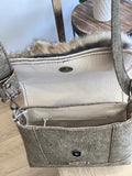 Rabbit Fur Taupe Crossbody
