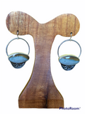 Landscape Jasper Circle Dangle Earrings
