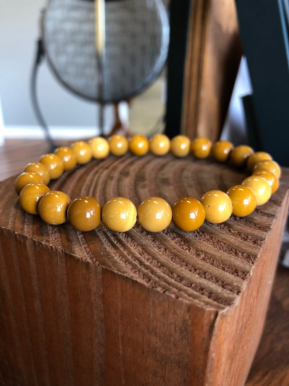 Gents Mookaite stretch bracelet