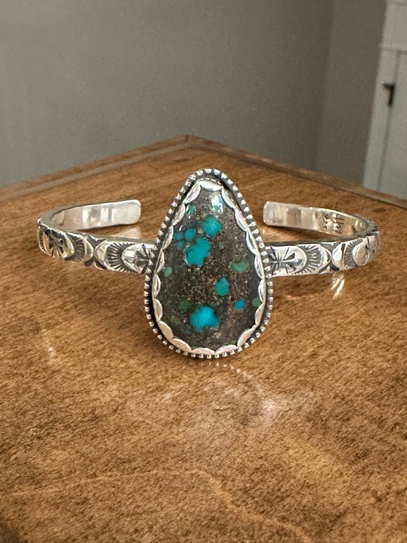 Spiderweb Turquoise Cuff