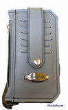 Gray vinyl purse pal wallet