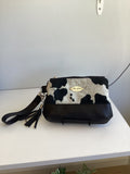 Sallie Cow print wristlet