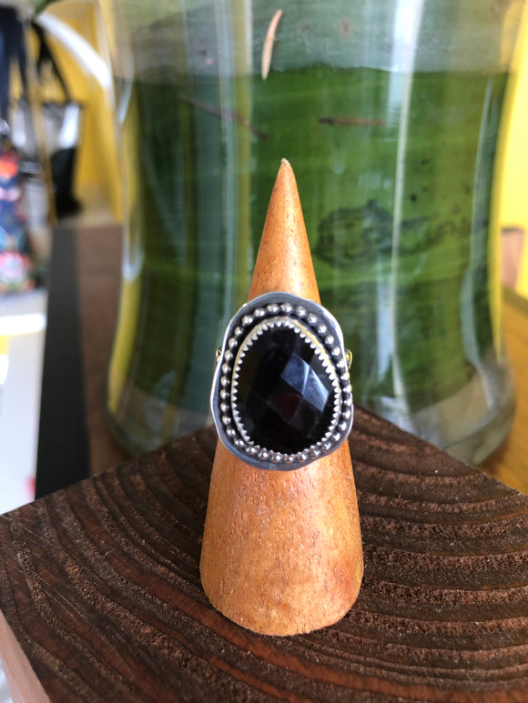 ROSE CUT AMETHYST RING